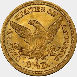 1840-O  Two and a Half Dollar reverse