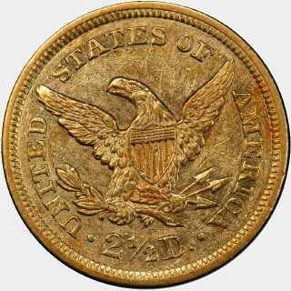 1842  Two and a Half Dollar reverse