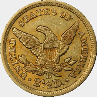 1842-D  Two and a Half Dollar reverse