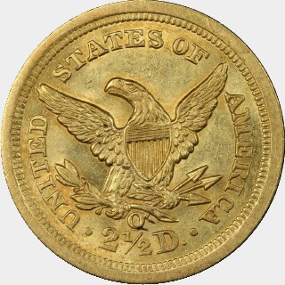 1843-O  Two and a Half Dollar reverse