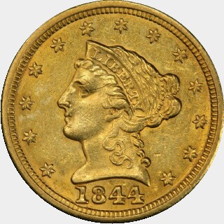 1844  Two and a Half Dollar obverse