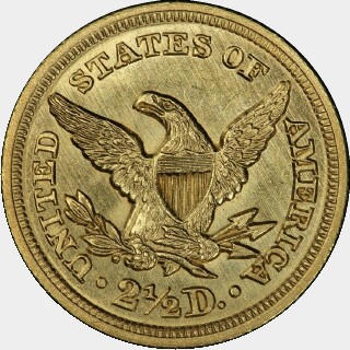 1846  Two and a Half Dollar reverse
