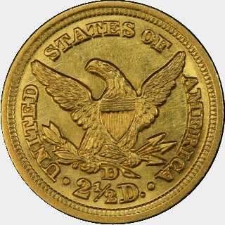 1847-D  Two and a Half Dollar reverse