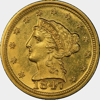 1847-D  Two and a Half Dollar obverse