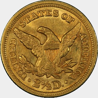 1849  Two and a Half Dollar reverse