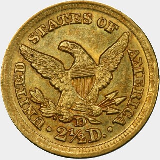 1849-D  Two and a Half Dollar reverse