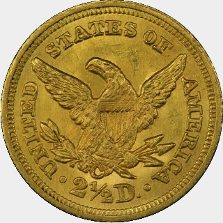 1851-C  Two and a Half Dollar reverse