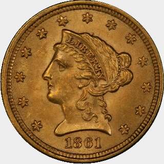 1861  Two and a Half Dollar obverse