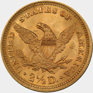 1873  Two and a Half Dollar reverse