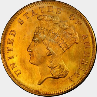 1861  Three Dollar obverse