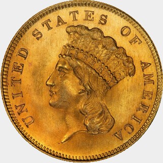 1862  Three Dollar obverse
