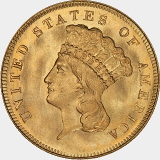 1866  Three Dollar obverse