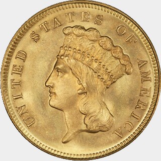 1868  Three Dollar obverse