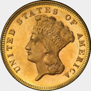 1872  Three Dollar obverse