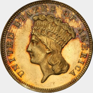 1877  Three Dollar obverse