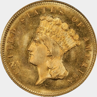 1881  Three Dollar obverse