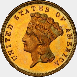 1882  Three Dollar obverse