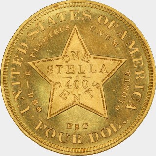 1879 Proof Four Dollar reverse