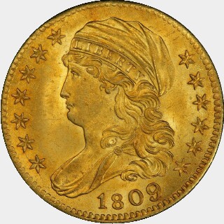 1809/8  Five Dollar obverse