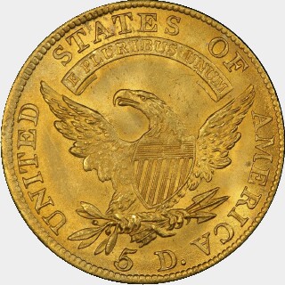 1810  Five Dollar reverse