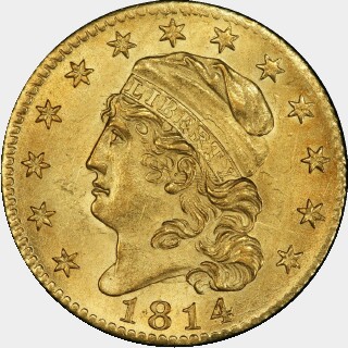 1814/3  Five Dollar obverse