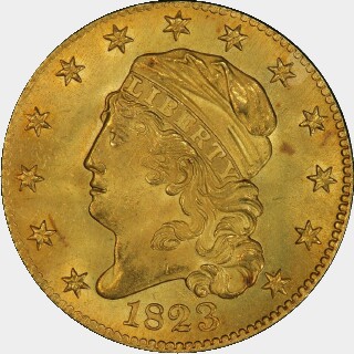1823  Five Dollar obverse