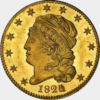 1825/4  Five Dollar obverse