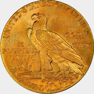 1909-D  Five Dollar reverse