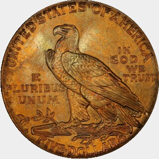 1909-S  Five Dollar reverse