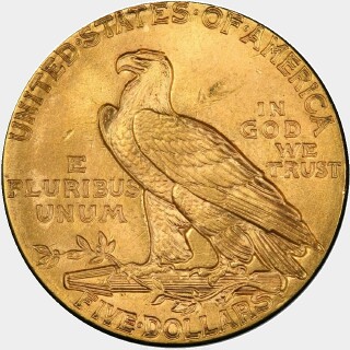 1912  Five Dollar reverse
