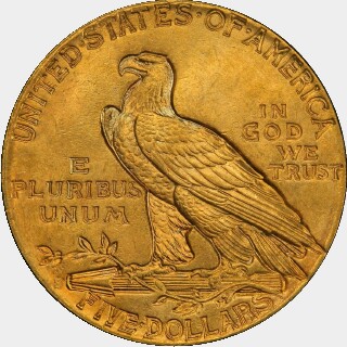 1912-S  Five Dollar reverse