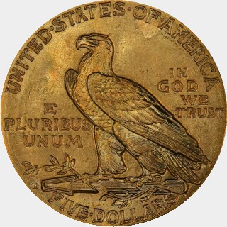 1914-D  Five Dollar reverse