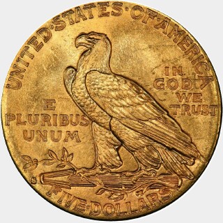 1914-S  Five Dollar reverse