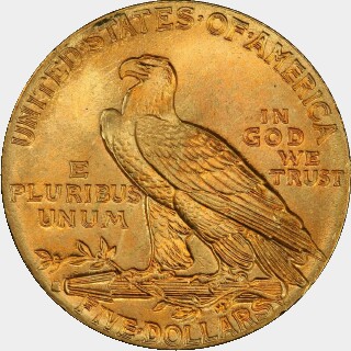 1916-S  Five Dollar reverse