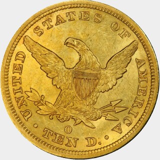 1844-O  Ten Dollar reverse