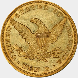1845  Ten Dollar reverse