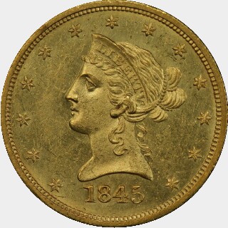 1845-O  Ten Dollar obverse
