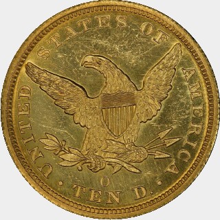 1846-O  Ten Dollar reverse