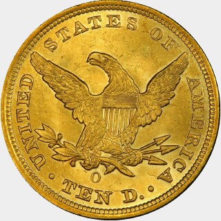 1847-O  Ten Dollar reverse