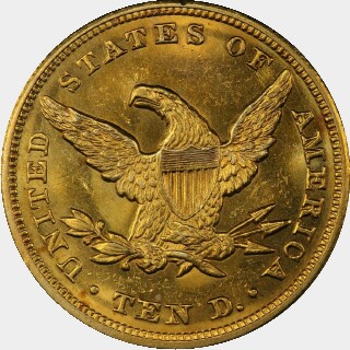 1848  Ten Dollar reverse