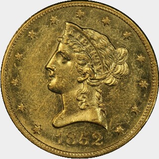 1852-O  Ten Dollar obverse