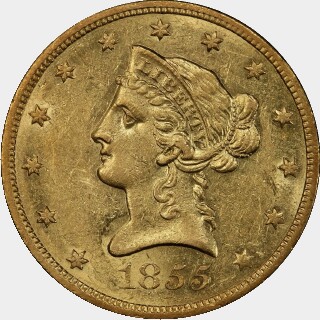 1855-O  Ten Dollar obverse