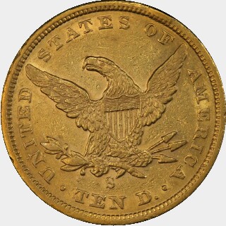 1855-S  Ten Dollar reverse