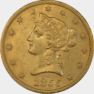 1855-S  Ten Dollar obverse