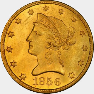 1856  Ten Dollar obverse