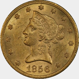 1856-S  Ten Dollar obverse