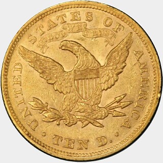 1866  Ten Dollar reverse