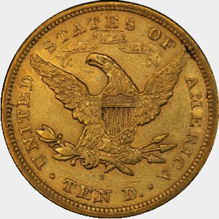 1866-S  Ten Dollar reverse
