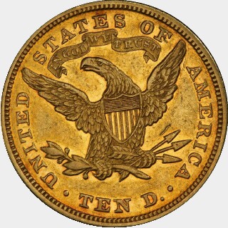 1866 Proof Ten Dollar reverse