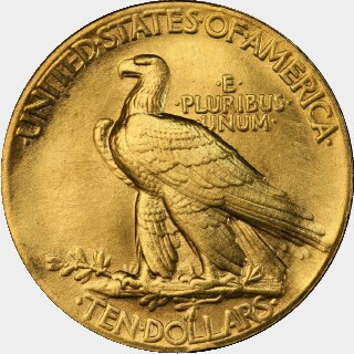 1907  Ten Dollar reverse
